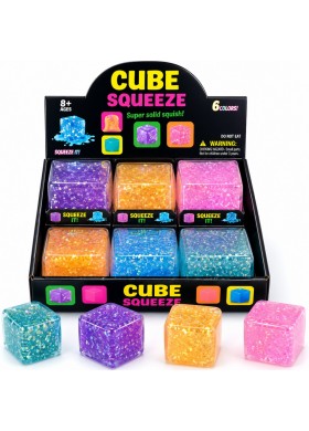 Cube Glitter Square Squishy